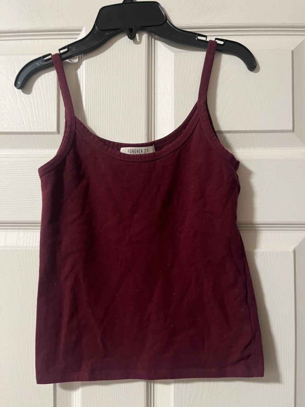 Forever 21 Women's Wine Burgundy Spaghetti Strap Camisole